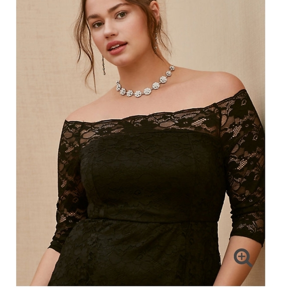 Torrid special occasion lace off dress - Picture 2 of 3